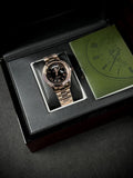 RLX DAY DATE - ROMAN NUMERALS COPPER CASE WITH BLACK DIAL WATCH