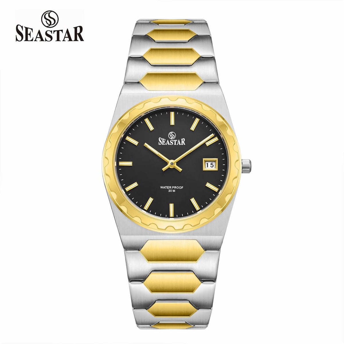 HISTORIQUES OLD MONEY WATCH BY SS - SILVER GOLD X BLACK DIAL